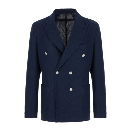 Barba - Jackets > Blazers - Blue - Barba - Modalova