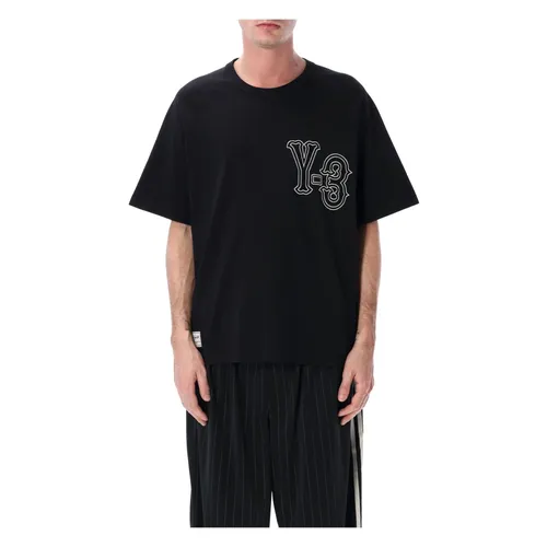 Y-3 - Tops > T-Shirts - Black - Y-3 - Modalova