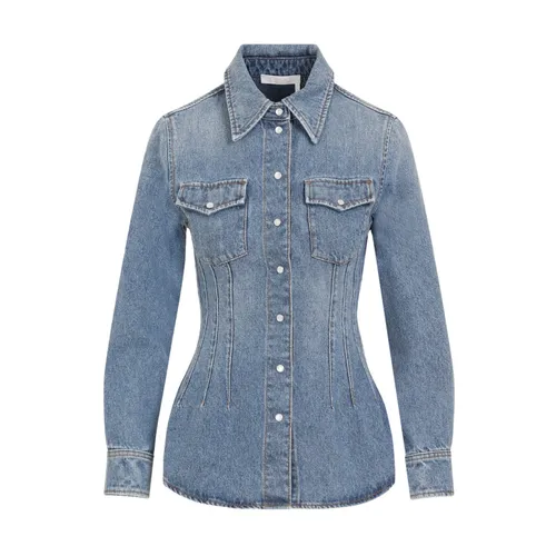 Blouses & Shirts > Denim Shirts - - Chloé - Modalova