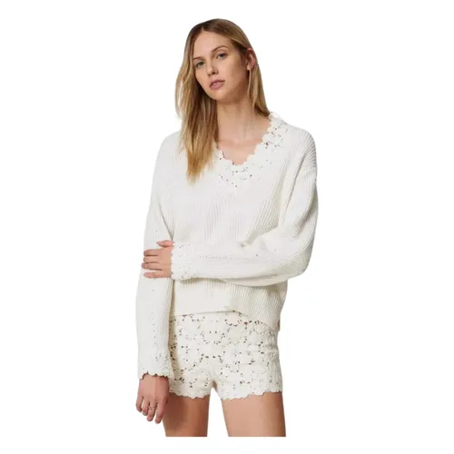 Knitwear > V-neck Knitwear - - Twinset - Modalova