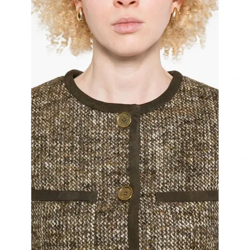 Jackets > Tweed Jackets - - Golden Goose - Modalova