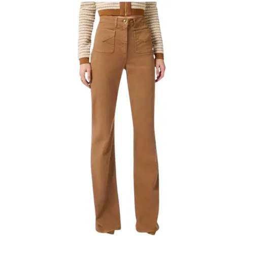 Trousers > Wide Trousers - - Elisabetta Franchi - Modalova