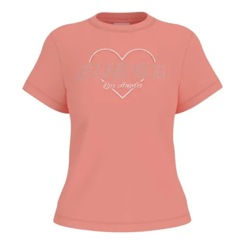 Guess - Tops > T-Shirts - Pink - Guess - Modalova