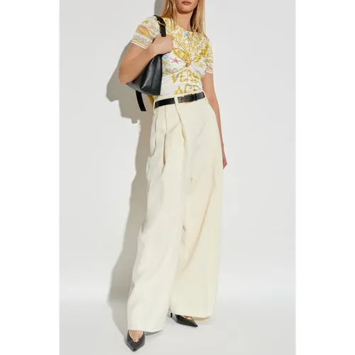 Versace - Tops > T-Shirts - Beige - Versace - Modalova