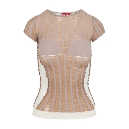 Diesel - Tops > T-Shirts - Beige - Diesel - Modalova