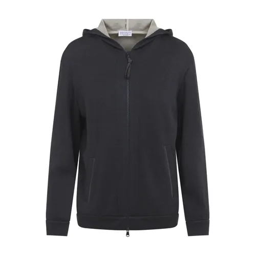 Sweatshirts & Hoodies > Zip-throughs - - Brunello Cucinelli - Modalova