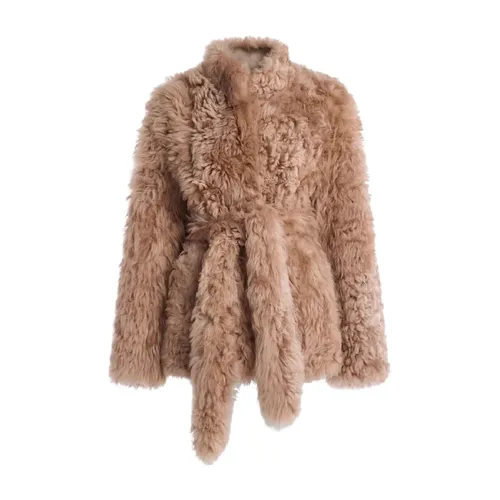 Jackets > Faux Fur & Shearling Jackets - - Nour Hammour - Modalova