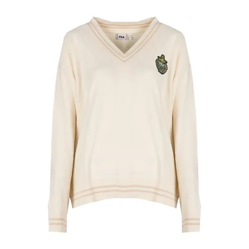 Knitwear > V-neck Knitwear - - Fila - Modalova