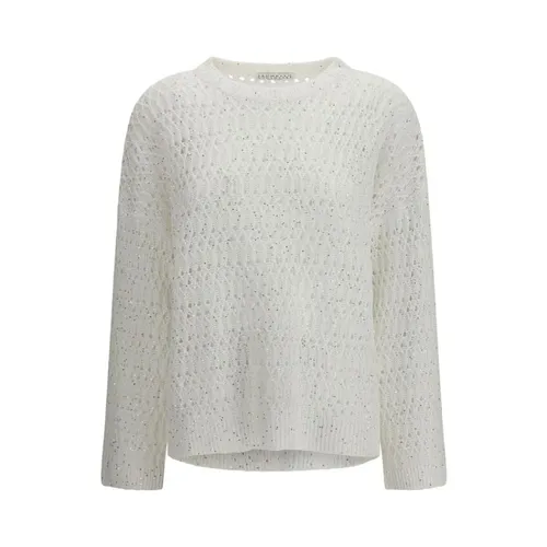Knitwear > Round-neck Knitwear - - Brunello Cucinelli - Modalova