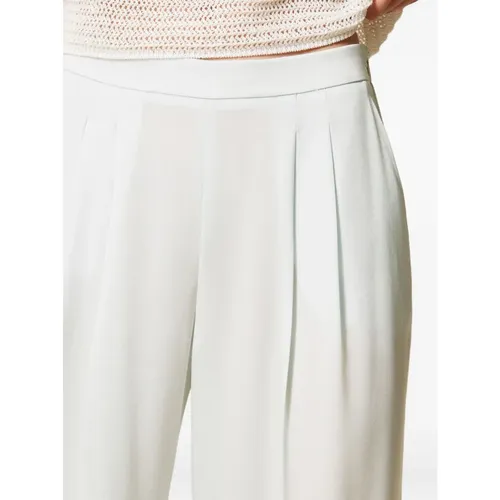 Trousers > Wide Trousers - - Twinset - Modalova
