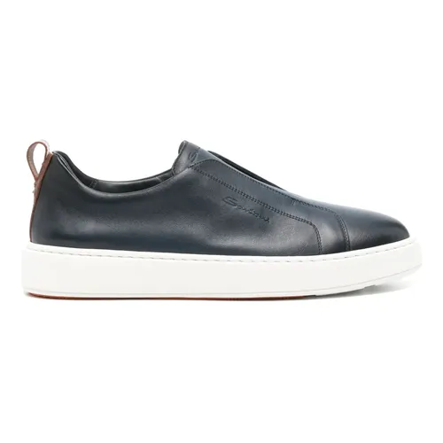 Santoni - Shoes > Sneakers - Blue - Santoni - Modalova
