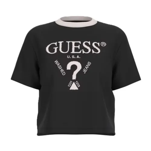 Guess - Tops > T-Shirts - Black - Guess - Modalova