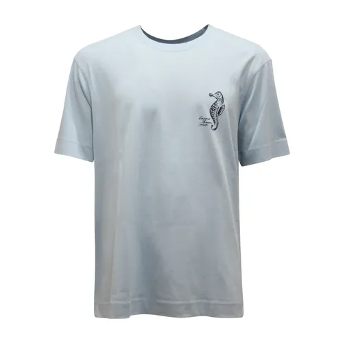 Armani - Tops > T-Shirts - Blue - Armani - Modalova