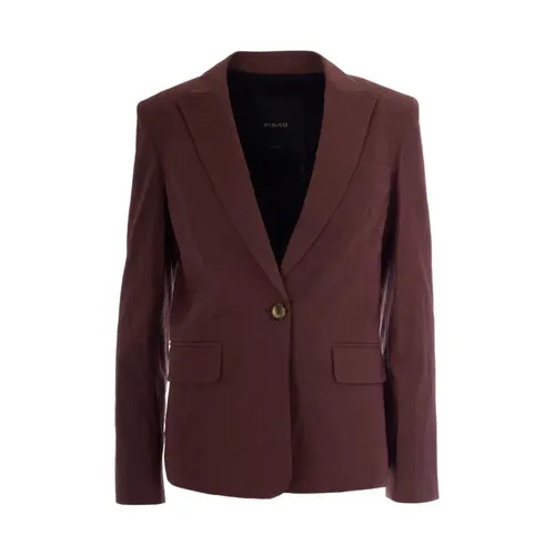 Pinko - Jackets > Blazers - Brown - Pinko - Modalova