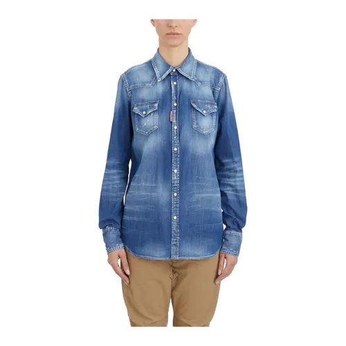 Blouses & Shirts > Denim Shirts - - Dsquared2 - Modalova