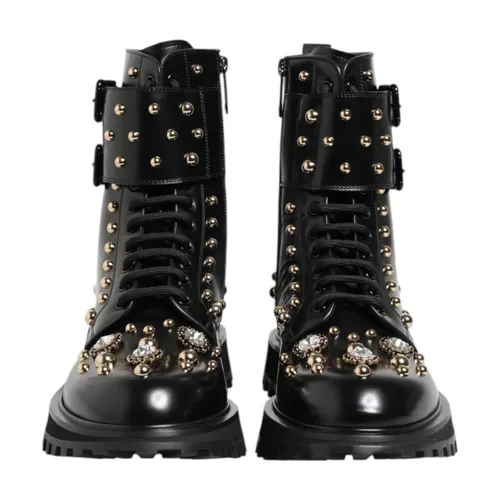 Shoes > Boots > Lace-up Boots - - Dolce & Gabbana - Modalova