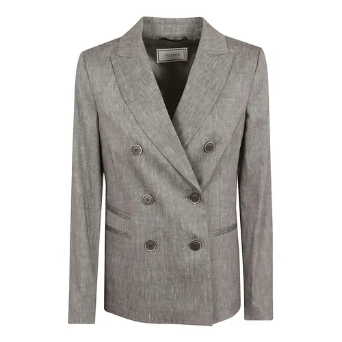 Jackets > Blazers - - Peserico - Modalova