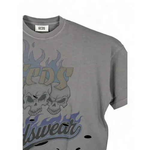 Gcds - Tops > T-Shirts - Gray - Gcds - Modalova