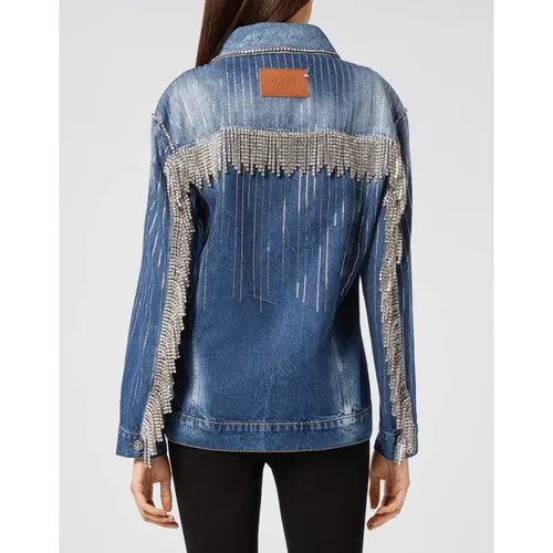 Jackets > Denim Jackets - - Philipp Plein - Modalova