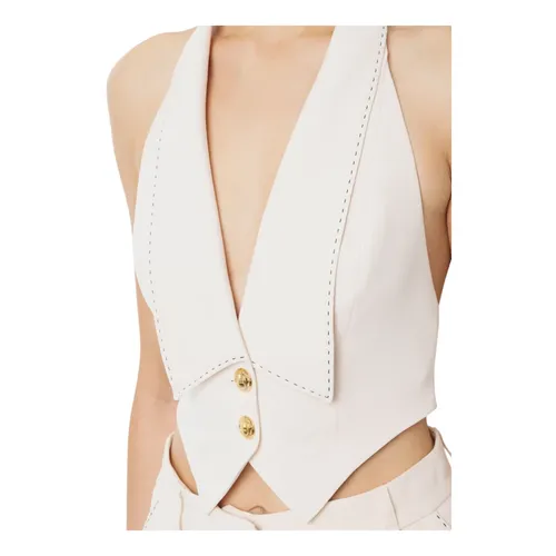 Jackets > Vests - - Elisabetta Franchi - Modalova