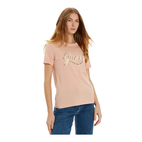 Guess - Tops > T-Shirts - Beige - Guess - Modalova