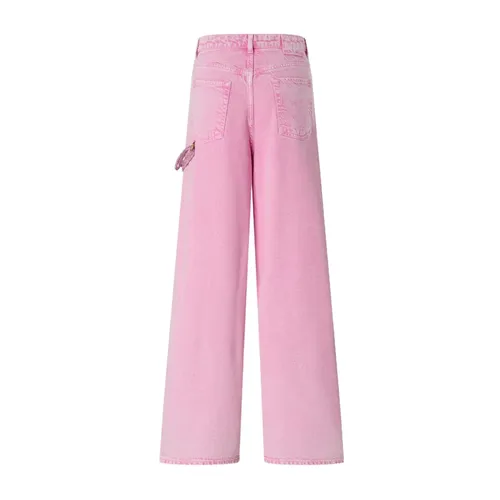 Pinko - Jeans > Wide Jeans - Pink - Pinko - Modalova