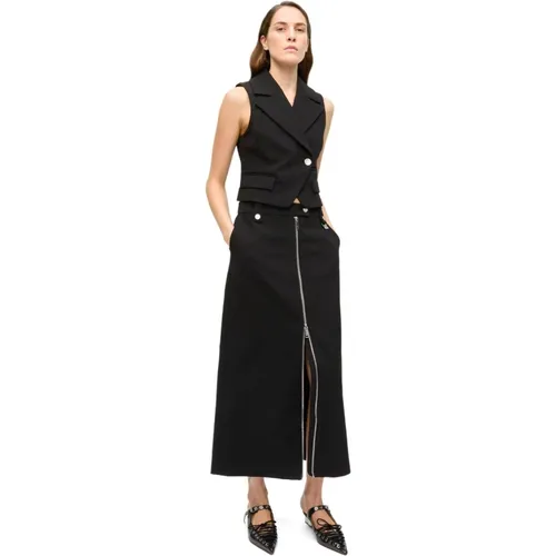 Ganni - Jackets > Vests - Black - Ganni - Modalova