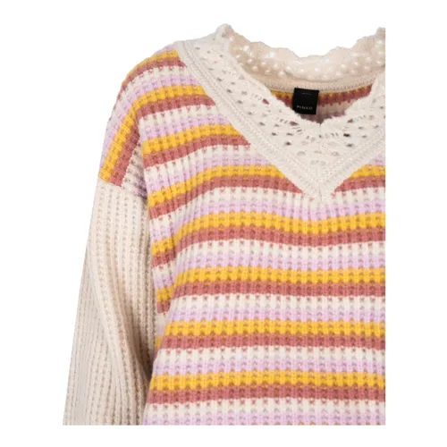 Knitwear > V-neck Knitwear - - Pinko - Modalova