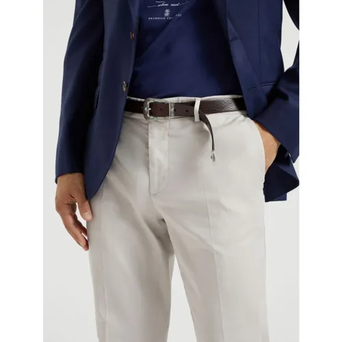 Trousers > Straight Trousers - - Brunello Cucinelli - Modalova