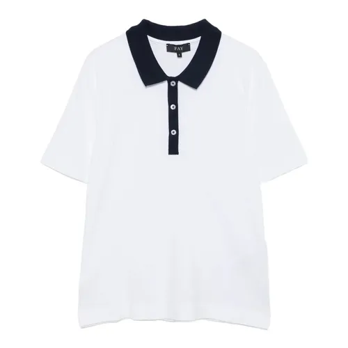 Fay - Tops > Polo Shirts - White - Fay - Modalova