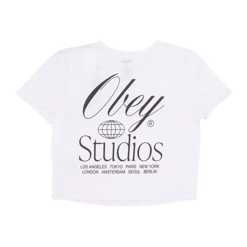 Obey - Tops > T-Shirts - White - Obey - Modalova