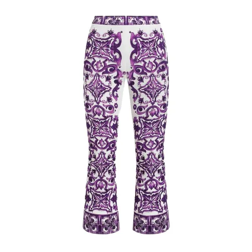 Trousers > Cropped Trousers - - Dolce & Gabbana - Modalova