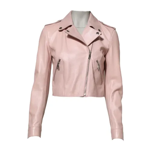 Jackets > Leather Jackets - - Dolce & Gabbana - Modalova