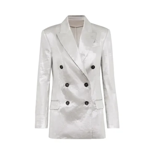 Jackets > Blazers - - Brunello Cucinelli - Modalova