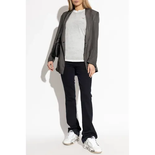 Diesel - Tops > T-Shirts - Gray - Diesel - Modalova