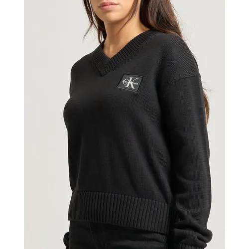 Knitwear > V-neck Knitwear - - Calvin Klein - Modalova