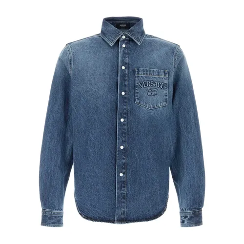 Shirts > Denim Shirts - - Versace - Modalova