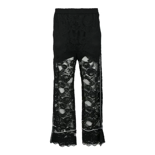 Trousers > Straight Trousers - - Msgm - Modalova