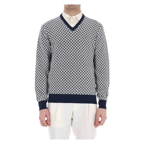 Knitwear > V-neck Knitwear - - Drumohr - Modalova