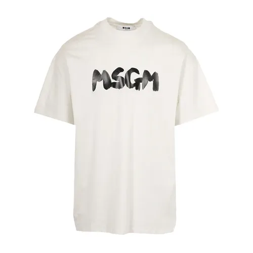 Msgm - Tops > T-Shirts - White - Msgm - Modalova