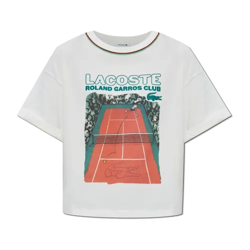 Lacoste - Tops > T-Shirts - White - Lacoste - Modalova