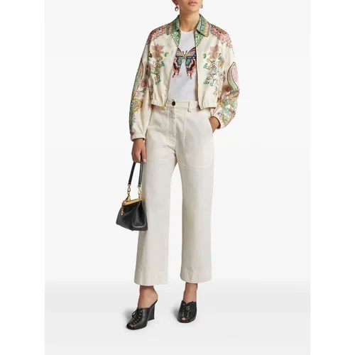Etro - Tops > T-Shirts - White - Etro - Modalova