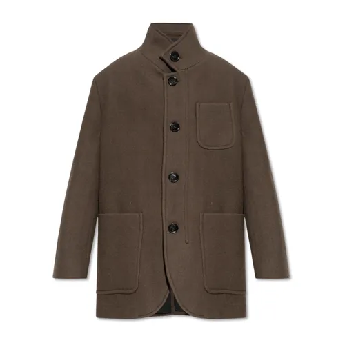 Coats > Single-Breasted Coats - - Ami Paris - Modalova