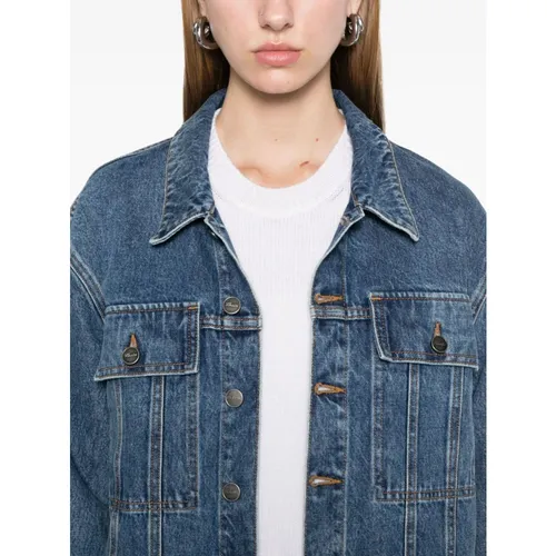 Jackets > Denim Jackets - - Khaite - Modalova