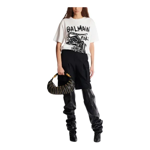 Balmain - Tops > T-Shirts - White - Balmain - Modalova