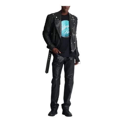 Balmain - Tops > T-Shirts - Black - Balmain - Modalova