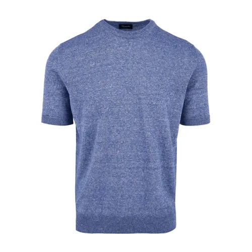 Drumohr - Tops > T-Shirts - Blue - Drumohr - Modalova