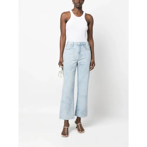 Frame - Jeans > Wide Jeans - Blue - Frame - Modalova