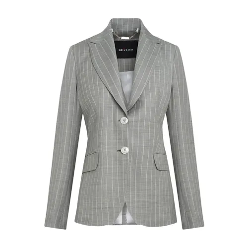 Kiton - Jackets > Blazers - Gray - Kiton - Modalova
