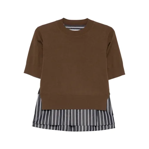 Knitwear > Round-neck Knitwear - - Sacai - Modalova